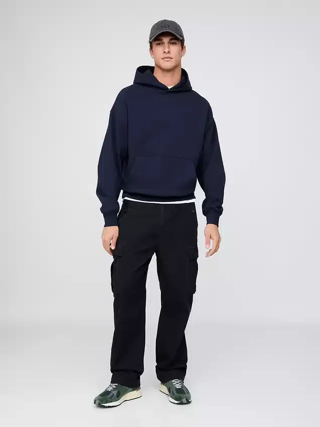 Φούτερ με κουκούλα για ενήλικες, βαρύ και oversized