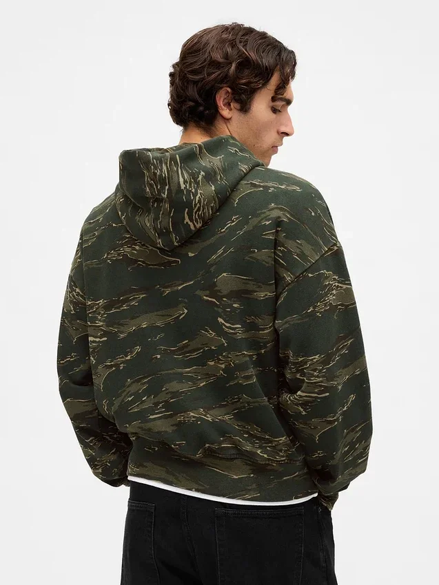 Φούτερ με κουκούλα για ενήλικες, βαρύ και oversized