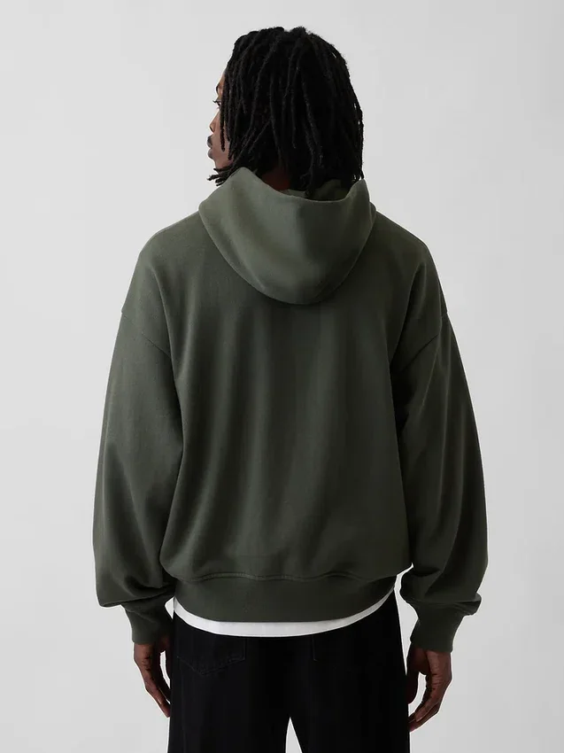 Φούτερ με κουκούλα για ενήλικες, βαρύ και oversized