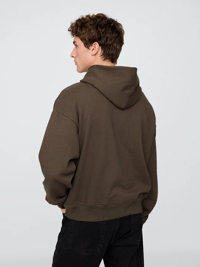 Φούτερ με κουκούλα για ενήλικες, βαρύ και oversized