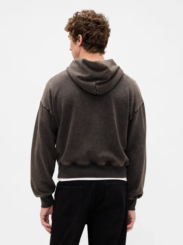 Φούτερ με κουκούλα για ενήλικες, βαρύ και oversized