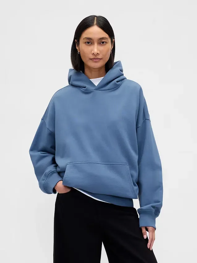 Φούτερ με κουκούλα για ενήλικες, βαρύ και oversized