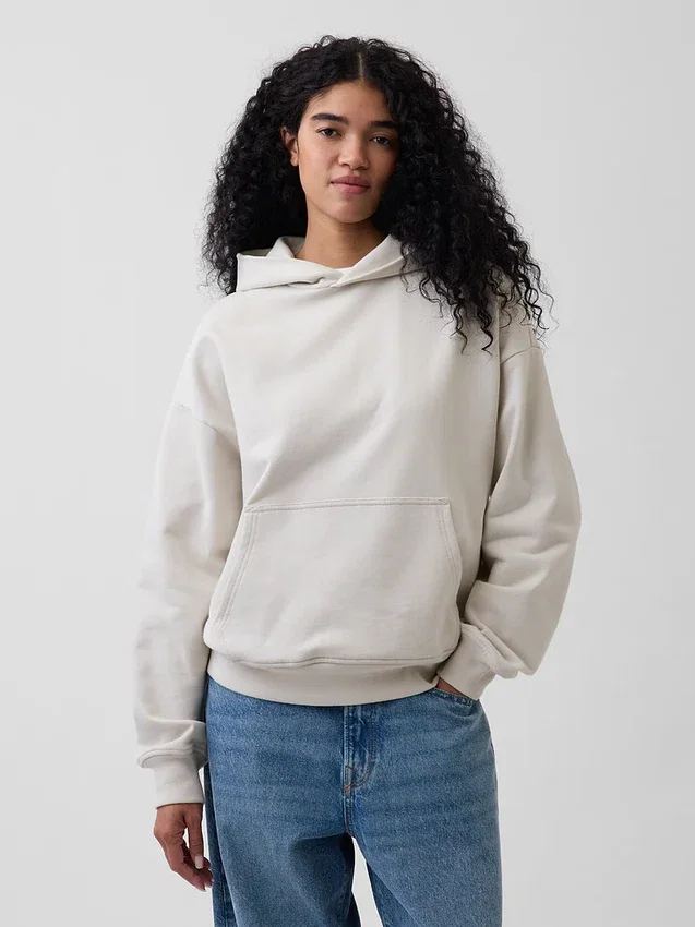 Φούτερ με κουκούλα για ενήλικες, βαρύ και oversized