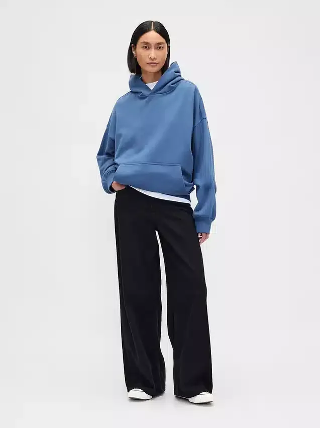 Φούτερ με κουκούλα για ενήλικες, βαρύ και oversized