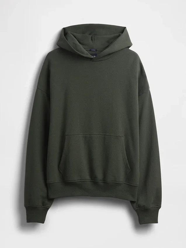 Φούτερ με κουκούλα για ενήλικες, βαρύ και oversized