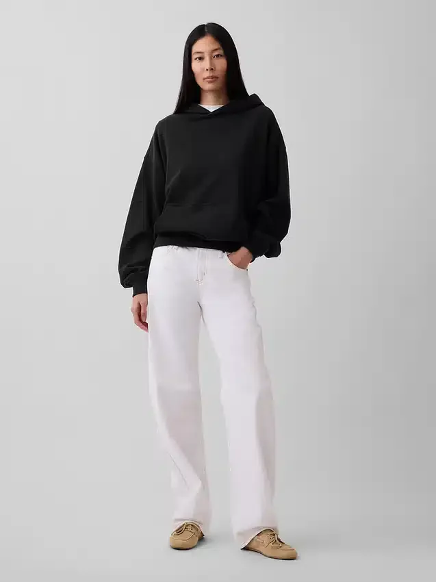 Φούτερ με κουκούλα για ενήλικες, βαρύ και oversized