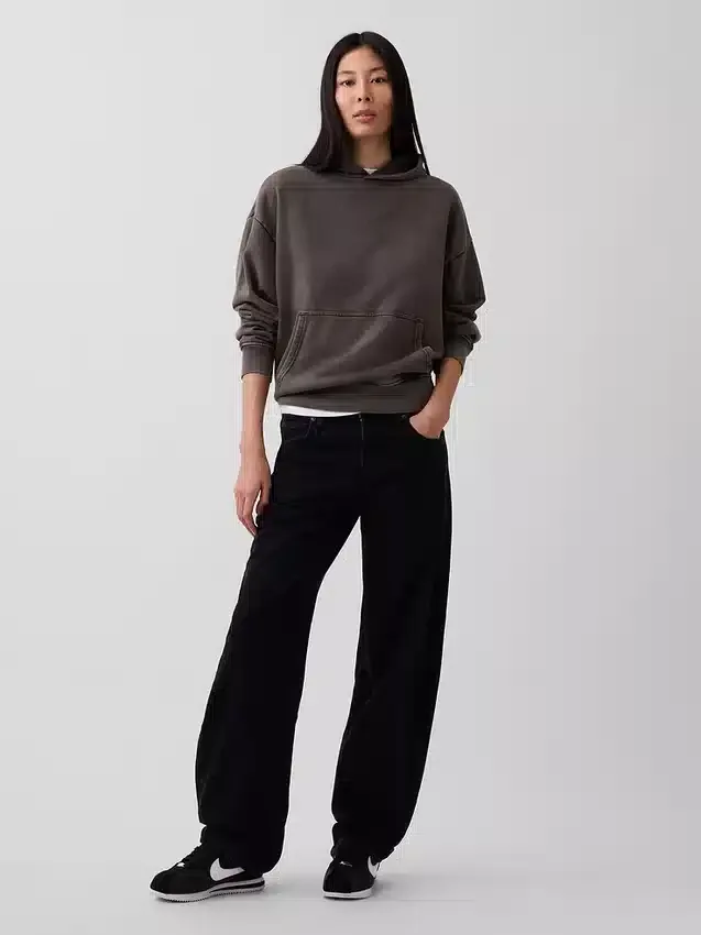Φούτερ με κουκούλα για ενήλικες, βαρύ και oversized