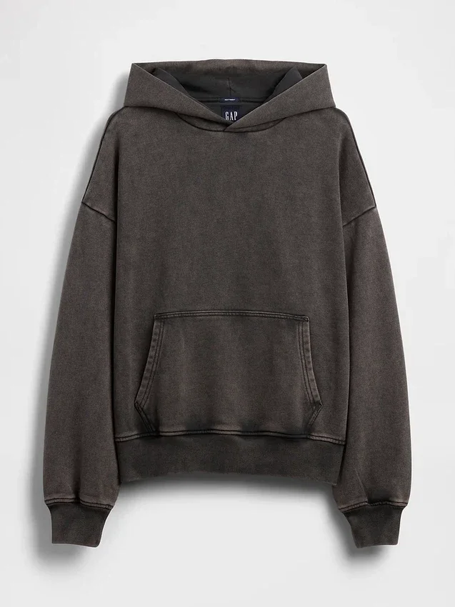 Φούτερ με κουκούλα για ενήλικες, βαρύ και oversized