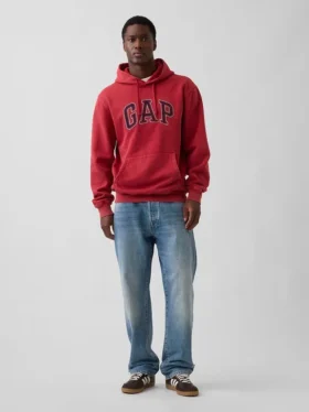 Φούτερ με κουκούλα για ενήλικες Vintagesoft Relaxed Logo