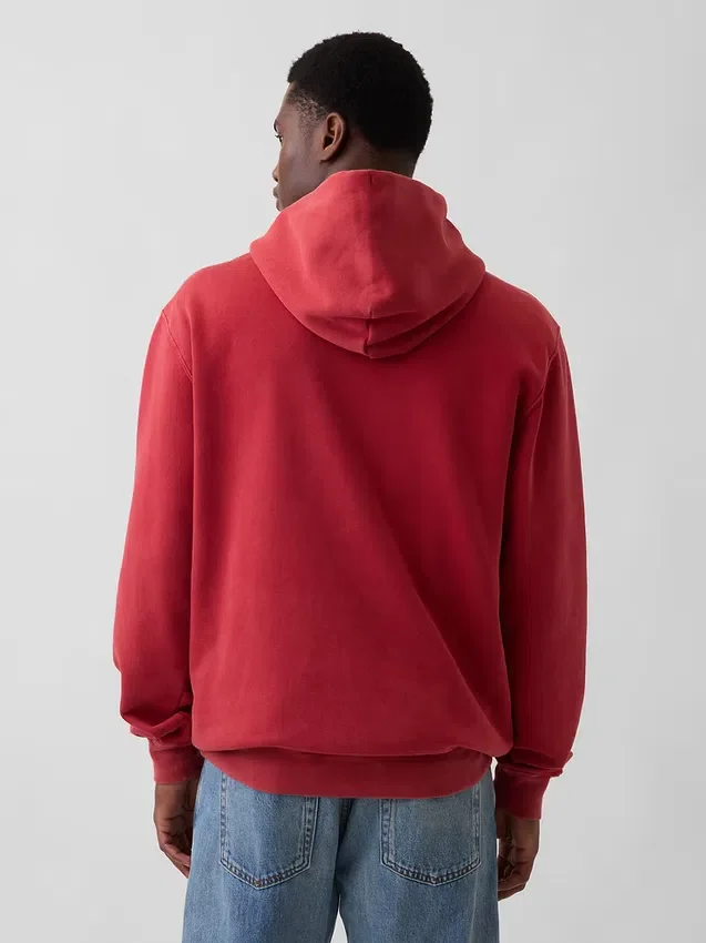 Φούτερ με κουκούλα για ενήλικες Vintagesoft Relaxed Logo