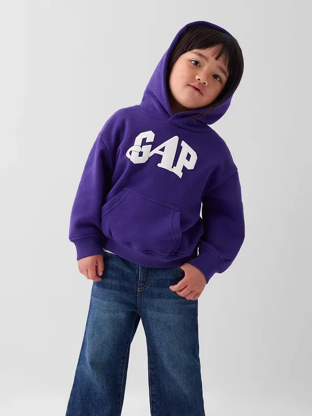 Φούτερ με κουκούλα για μικρά παιδιά GAP × Awake Ny Vintagesoft με λογότυπο