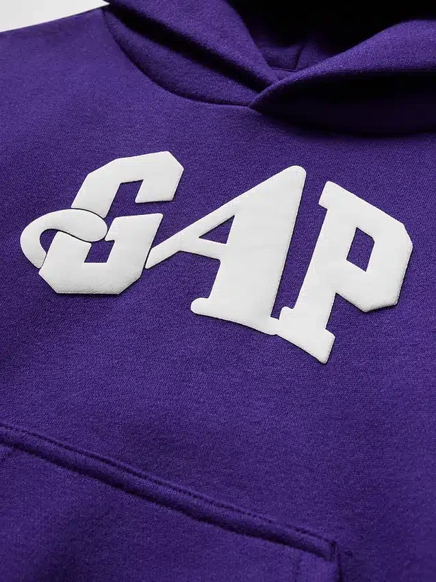 Φούτερ με κουκούλα για μικρά παιδιά GAP × Awake Ny Vintagesoft με λογότυπο