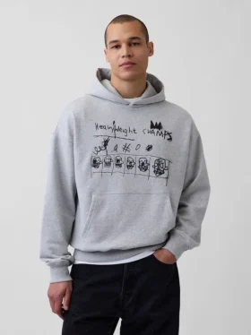 Φούτερ με κουκούλα Jean-Michel Basquiat
