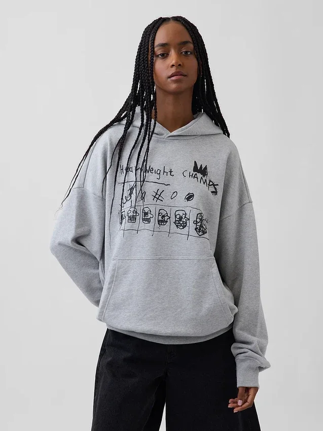 Φούτερ με κουκούλα Jean-Michel Basquiat