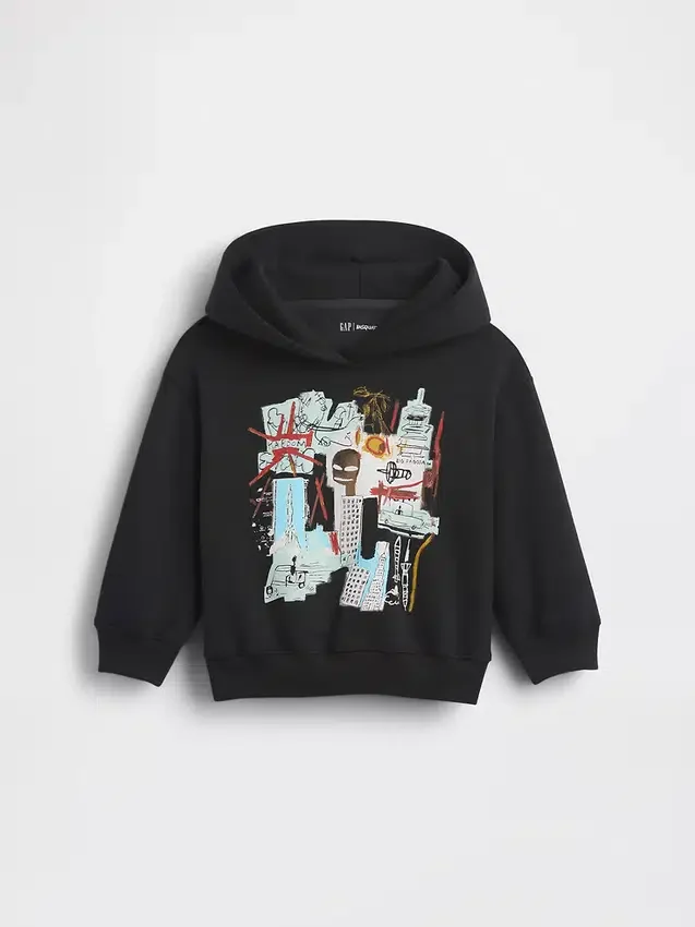 Φούτερ με κουκούλα Jean-Michel Basquiat για μικρά παιδιά, από Vintagesoft