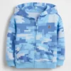 Φούτερ με κουκούλα και φερμουάρ Vintagesoft Camo για βρέφη & νήπια