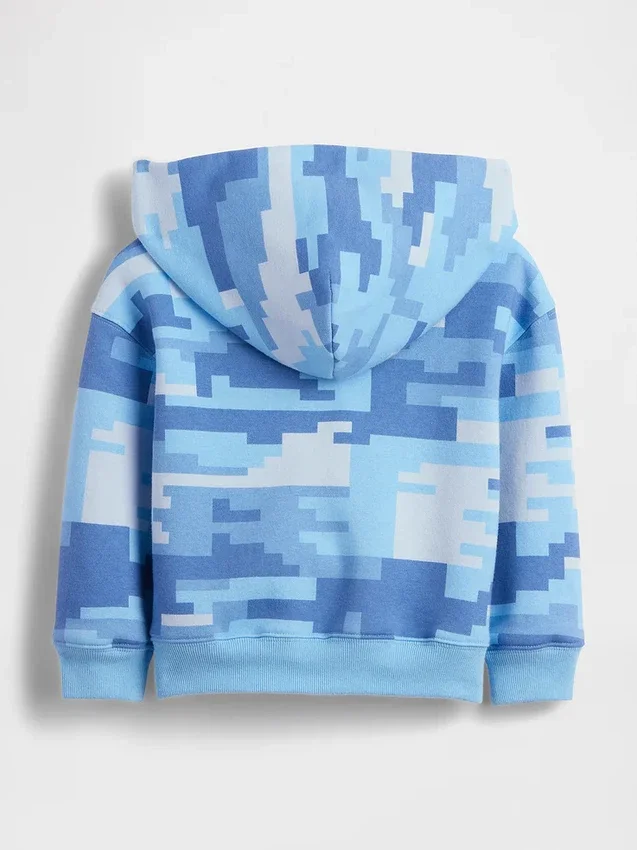 Φούτερ με κουκούλα και φερμουάρ Vintagesoft Camo για βρέφη & νήπια