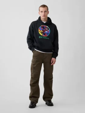 Φούτερ με κουκούλα και σχέδιο Robert Indiana Vintagesoft