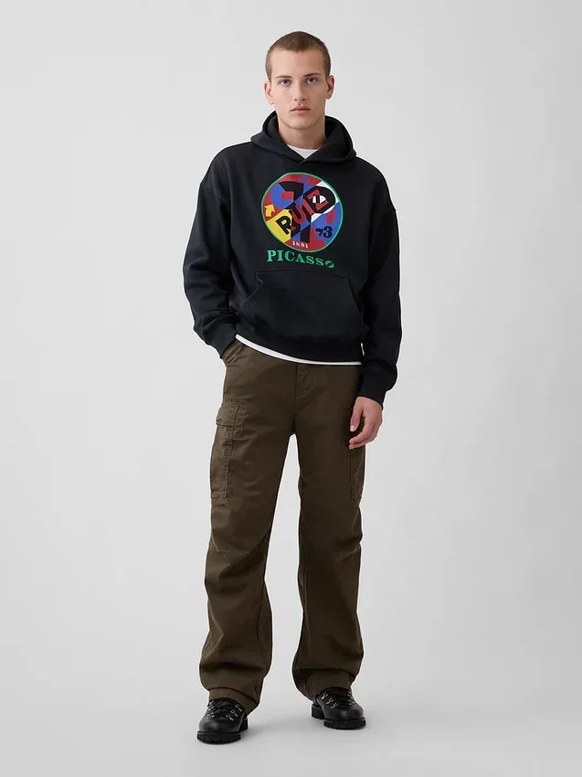 Φούτερ με κουκούλα και σχέδιο Robert Indiana Vintagesoft