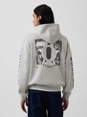 Φούτερ με κουκούλα και σχέδιο Robert Indiana Vintagesoft