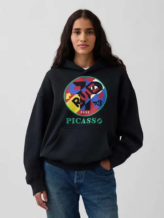 Φούτερ με κουκούλα και σχέδιο Robert Indiana Vintagesoft