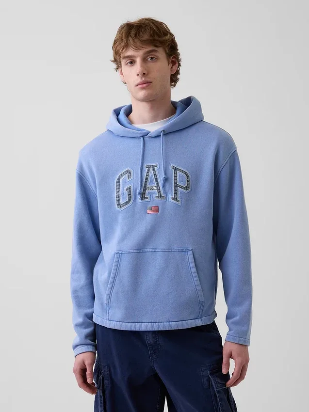 Φούτερ με κουκούλα Vintagesoft Oversized Americana Logo