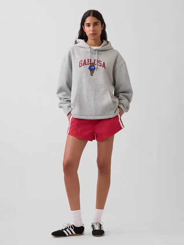 Φούτερ με κουκούλα Vintagesoft Oversized Americana Logo