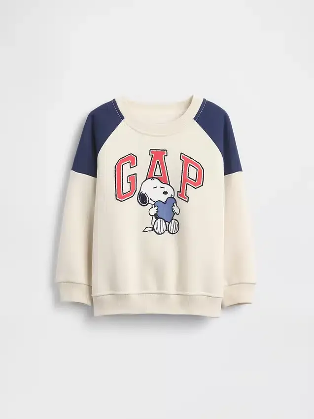 Φούτερ με λογότυπο Snoopy για βρέφη & νήπια, με μανίκια Raglan