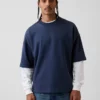 Φούτερ Oversized από βαρύ French Terry