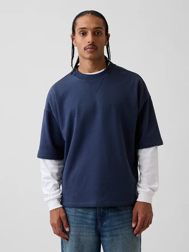 Φούτερ Oversized από βαρύ French Terry