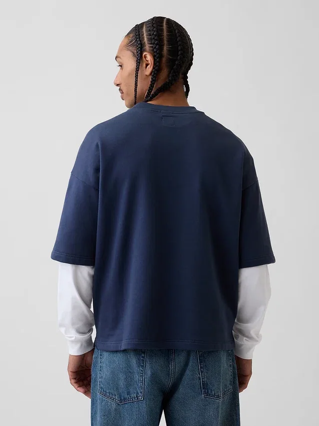 Φούτερ Oversized από βαρύ French Terry