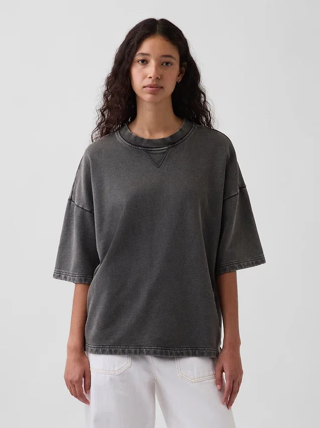 Φούτερ Oversized από βαρύ French Terry