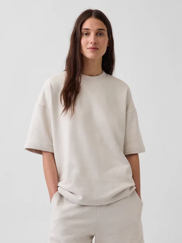 Φούτερ Oversized από βαρύ French Terry