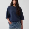 Φούτερ Oversized από βαρύ French Terry