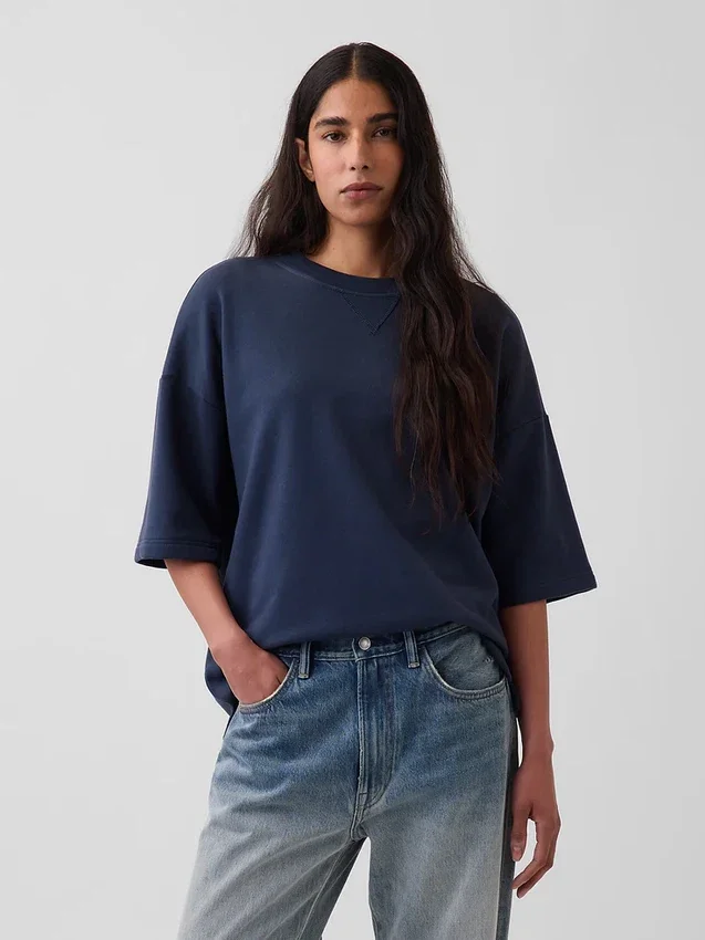 Φούτερ Oversized από βαρύ French Terry