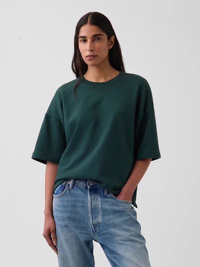 Φούτερ Oversized από βαρύ French Terry