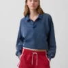 Φούτερ πόλο oversize από μαλακό φλοκωτό ύφασμα Vintagesoft