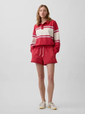 Φούτερ πόλο oversize από μαλακό φλοκωτό ύφασμα Vintagesoft