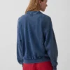 Φούτερ πόλο oversize από μαλακό φλοκωτό ύφασμα Vintagesoft