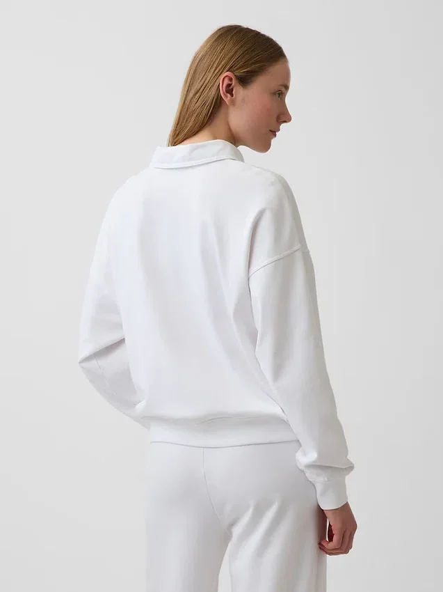 Φούτερ πόλο oversize από μαλακό φλοκωτό ύφασμα Vintagesoft