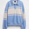 Φούτερ πόλο oversize από μαλακό φλοκωτό ύφασμα Vintagesoft