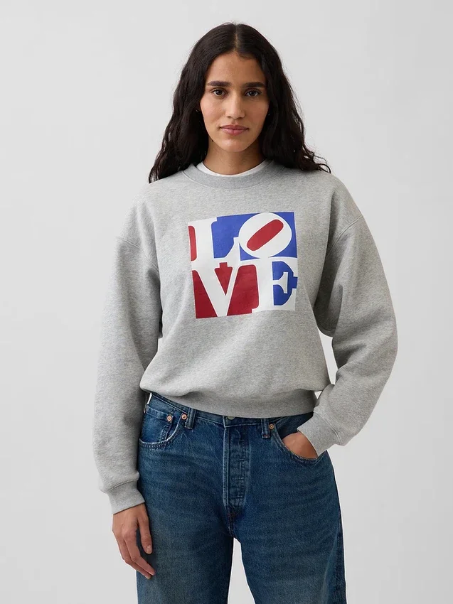Φούτερ Robert Indiana Vintagesoft Love