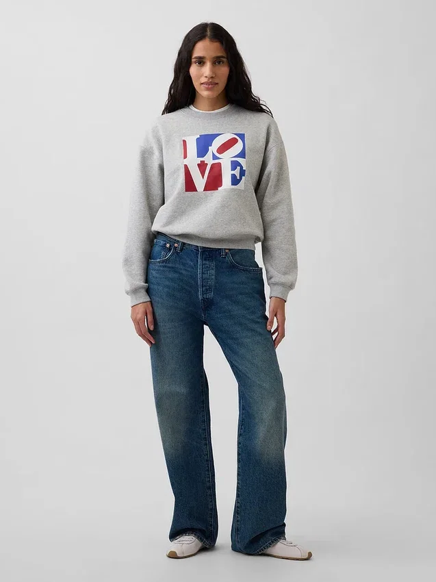 Φούτερ Robert Indiana Vintagesoft Love