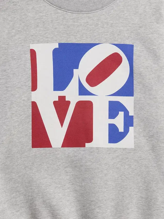 Φούτερ Robert Indiana Vintagesoft Love