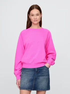 Φούτερ Vintagesoft με μανίκια Raglan