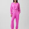Φούτερ Vintagesoft με V-neck και oversized γραμμή