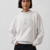 Φούτερ Vintagesoft Terry με ψηλό γιακά και λογότυπο, σε oversized γραμμή