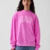 Φούτερ Vintagesoft Terry με ψηλό γιακά και λογότυπο, σε oversized γραμμή