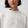 Φούτερ Vintagesoft Terry με ψηλό γιακά και λογότυπο, σε oversized γραμμή