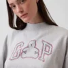 Φούτερ Vintagesoft Terry με ψηλό γιακά και λογότυπο, σε oversized γραμμή